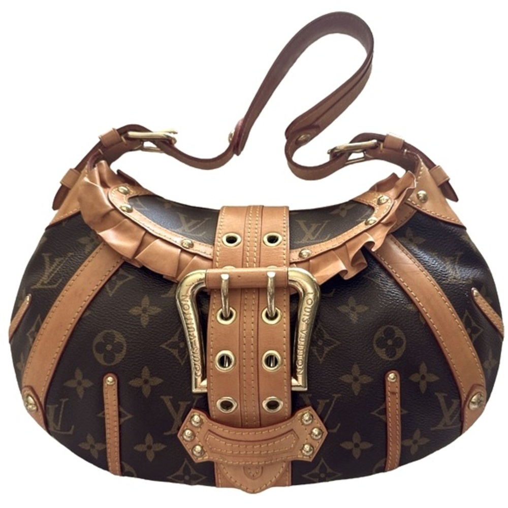 Louis Vuitton Monogram Canvas Leonor Limited Edition ruffled bag.